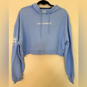 Barstool Sports “I am unwell” Cropped Hoodie